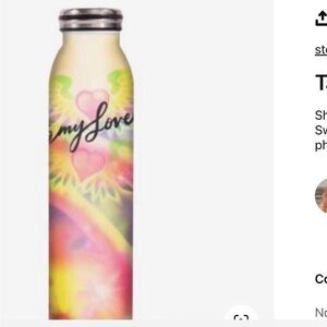 rare taylor swift x stella mccartney lover era water bottle